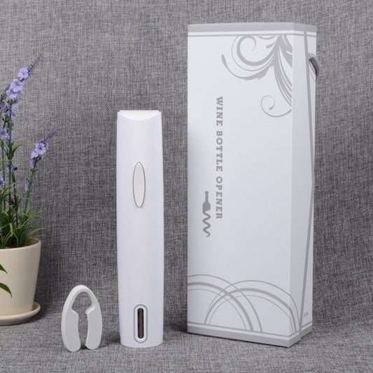 Electric Wine Opener Powered by Battery - White