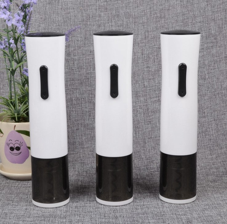 Rechargeable Wine Opener with Foil Cutter + Wine Pourer + Wine Vacuum Stopper + USB Cable