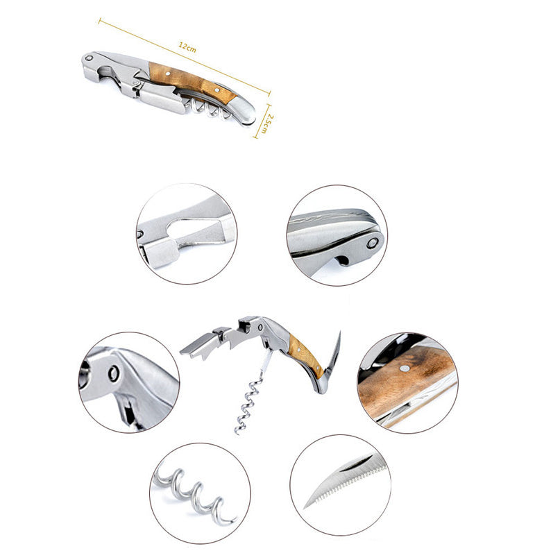 Stainless Steel Wine Bottle Opener Hippocampal Knife