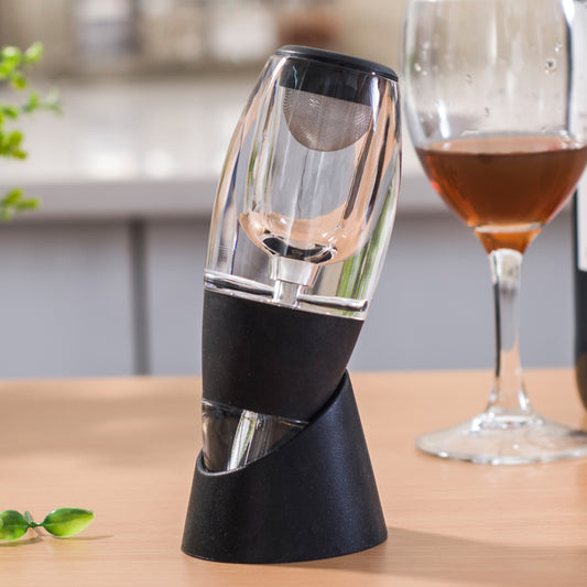 Red Wine Magic Decanter Aerator with Base &amp; Filter