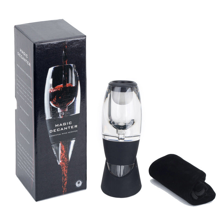 Red Wine Magic Decanter Aerator with Base &amp; Filter