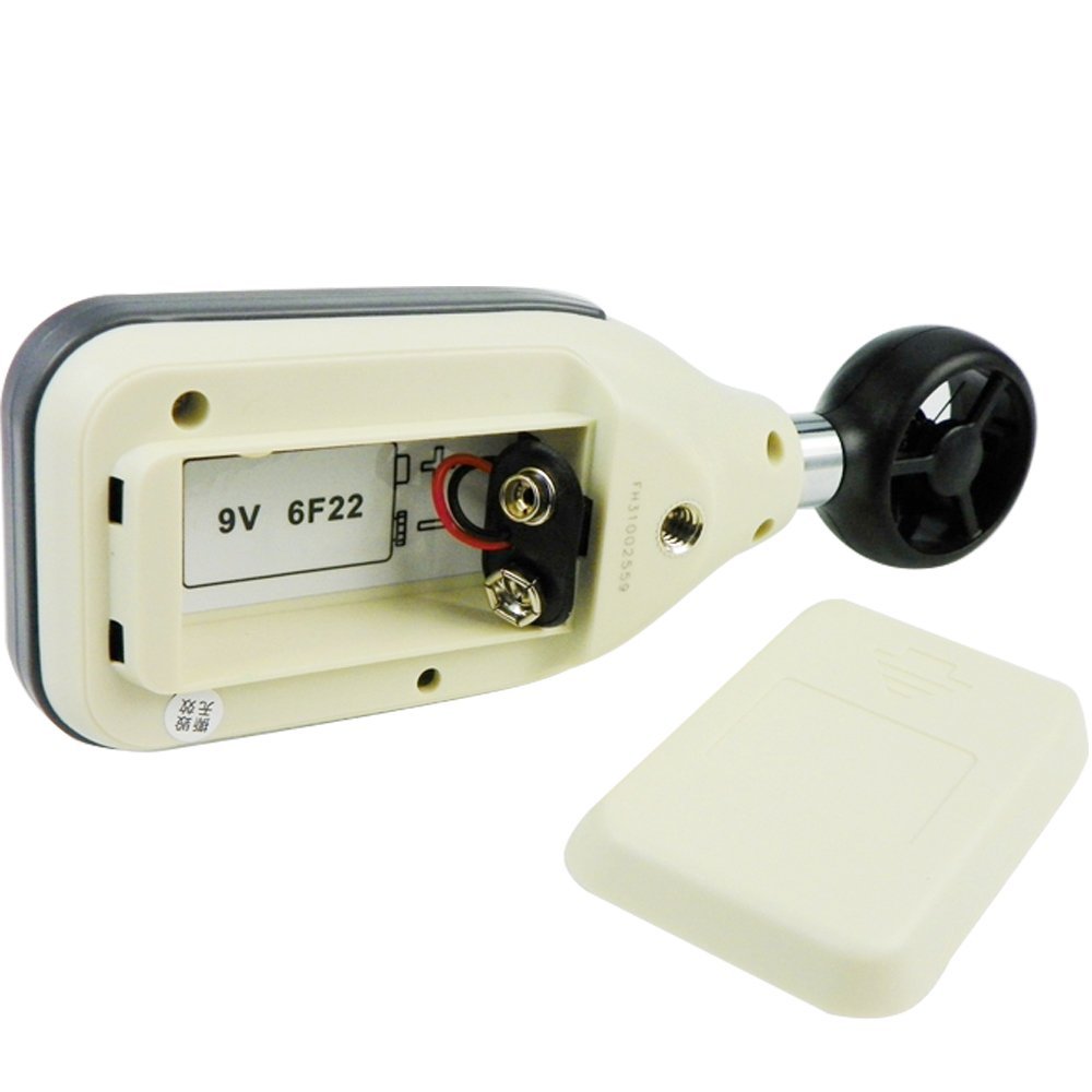 GM816A Electric LCD Handheld Anemometer Air Velocity Temperature Meter
