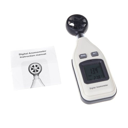 GM816A Electric LCD Handheld Anemometer Air Velocity Temperature Meter