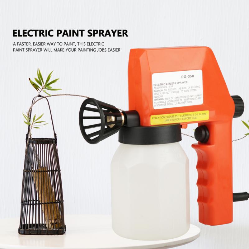 600ml Large Capacity Electric Paint Sprayer Hand Held Spray Gun 220V - EU Plug