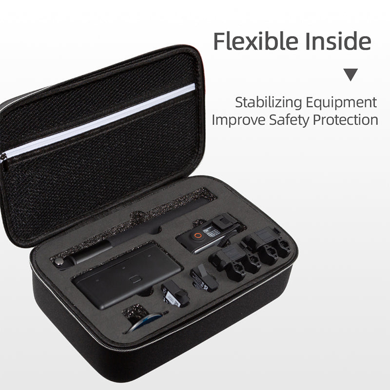 Storage Bag for DJI Osmo Action 3, Portable Camera Accessories Protection Box Carrying Case - Black