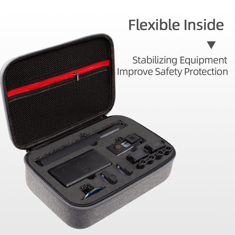 Storage Bag for DJI Osmo Action 3, Portable Camera Accessories Protection Box Carrying Case - Grey
