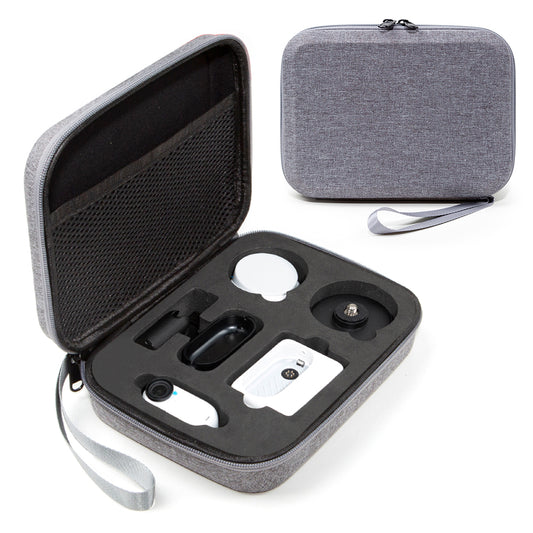 Uniqkart for Insta360 GO 3 Camera Protective Organizer Case Ant Cloth+EVA Storage Bag - Grey