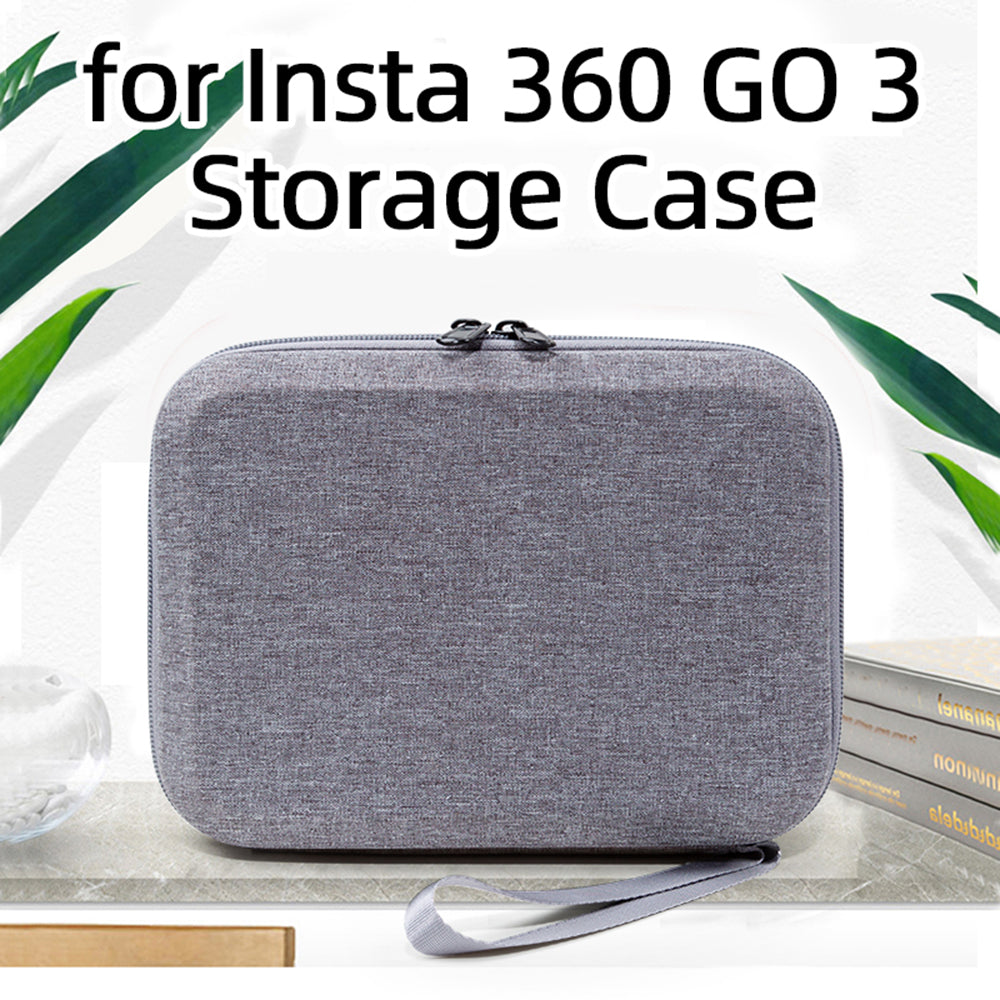 Uniqkart for Insta360 GO 3 Camera Protective Organizer Case Ant Cloth+EVA Storage Bag - Grey
