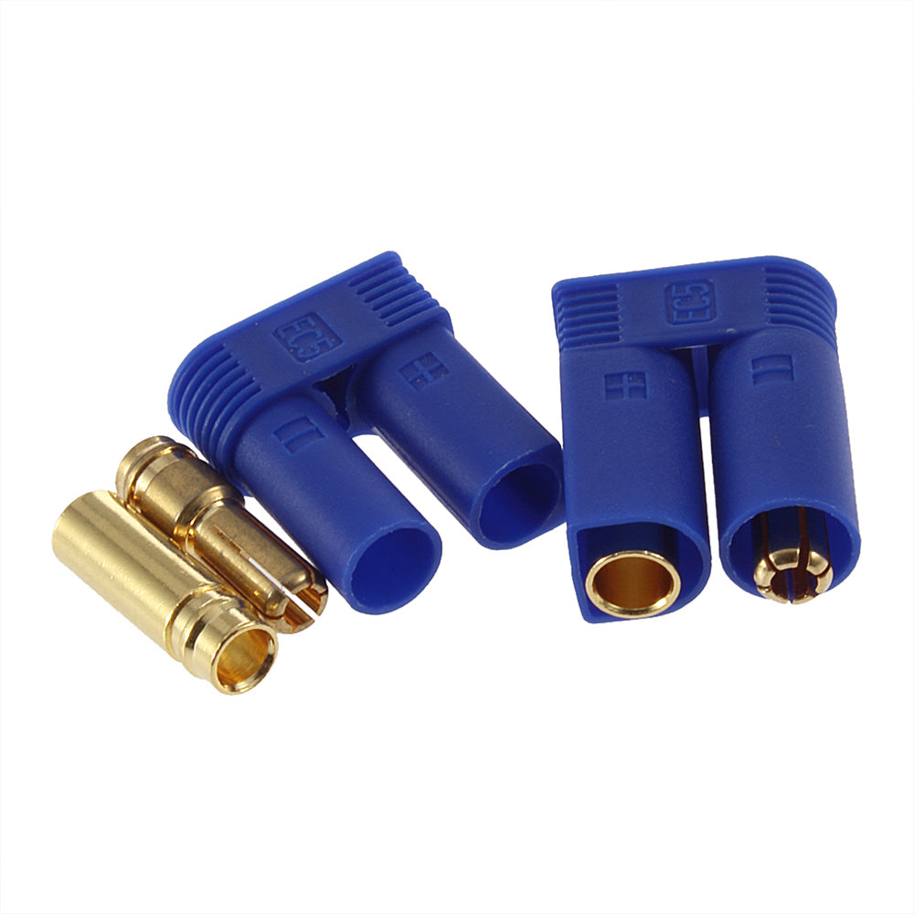 1 Pair 5mm EC5 Bullet Connectors Plugs Adapters Male + Female