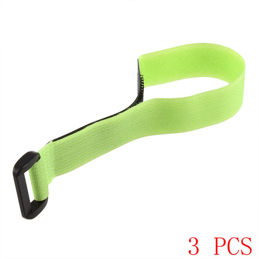 3Pcs  Lithium Battery Pack Straps Holder for RC Plane Car / Boat Model - Green