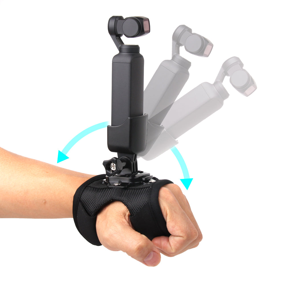 Mounting Bracket Base Hand Holder Wrist Strap for DJI OSMO Pocket/GoPro Camera