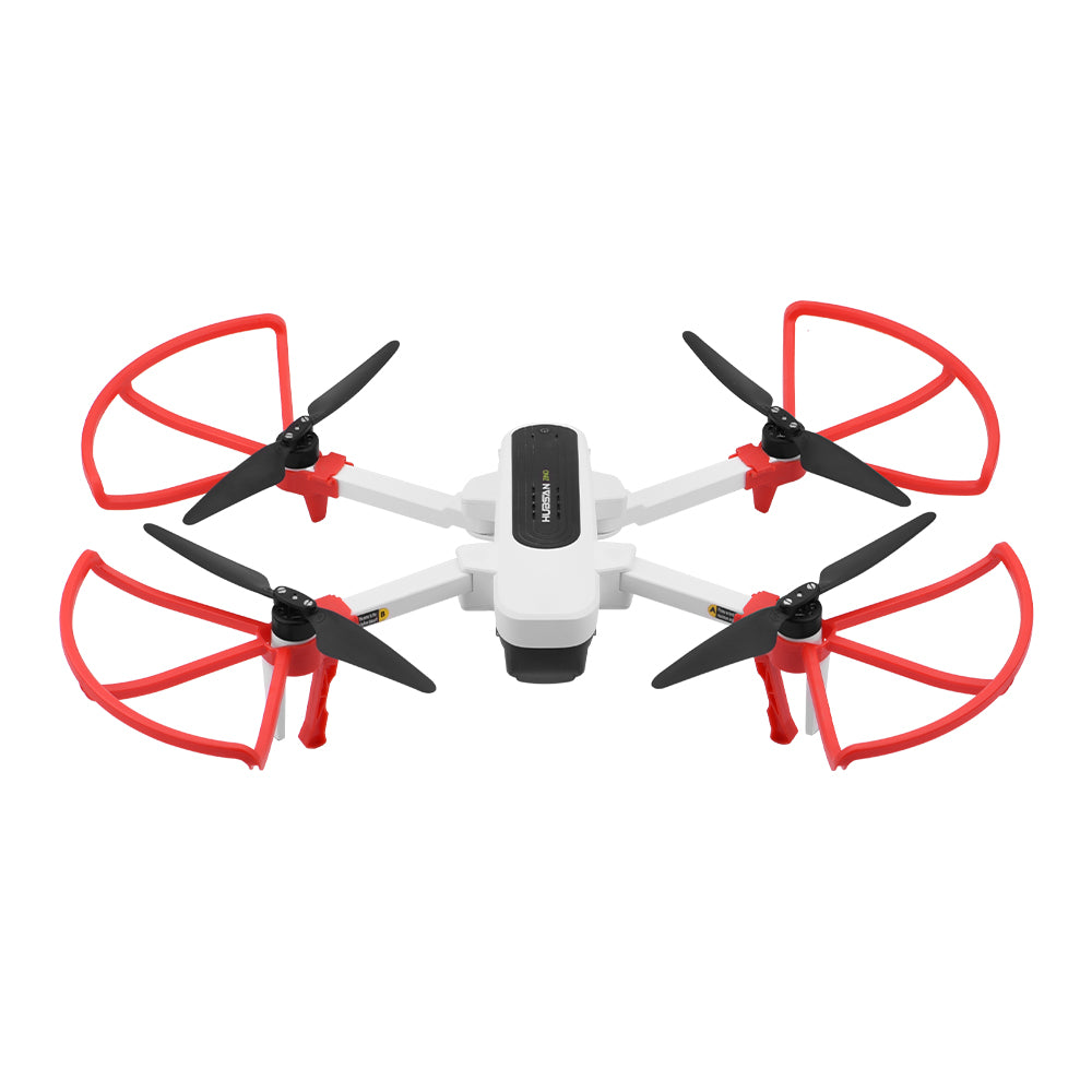 4PCS/Set Propeller Guard Protector + Extension Landing Gear Legs for Hubsan Zino H117S - Red