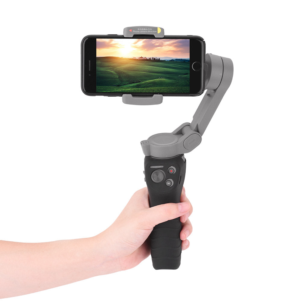 Silicone Handle Anti-scratch Cover Sleeve Protector Gimbal Protective Accessories for Osmo Mobile 3 - Black