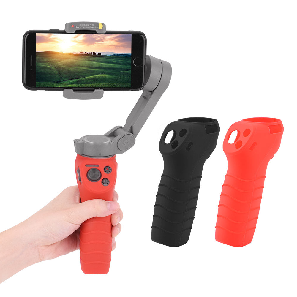 Silicone Handle Anti-scratch Cover Sleeve Protector Gimbal Protective Accessories for Osmo Mobile 3 - Black