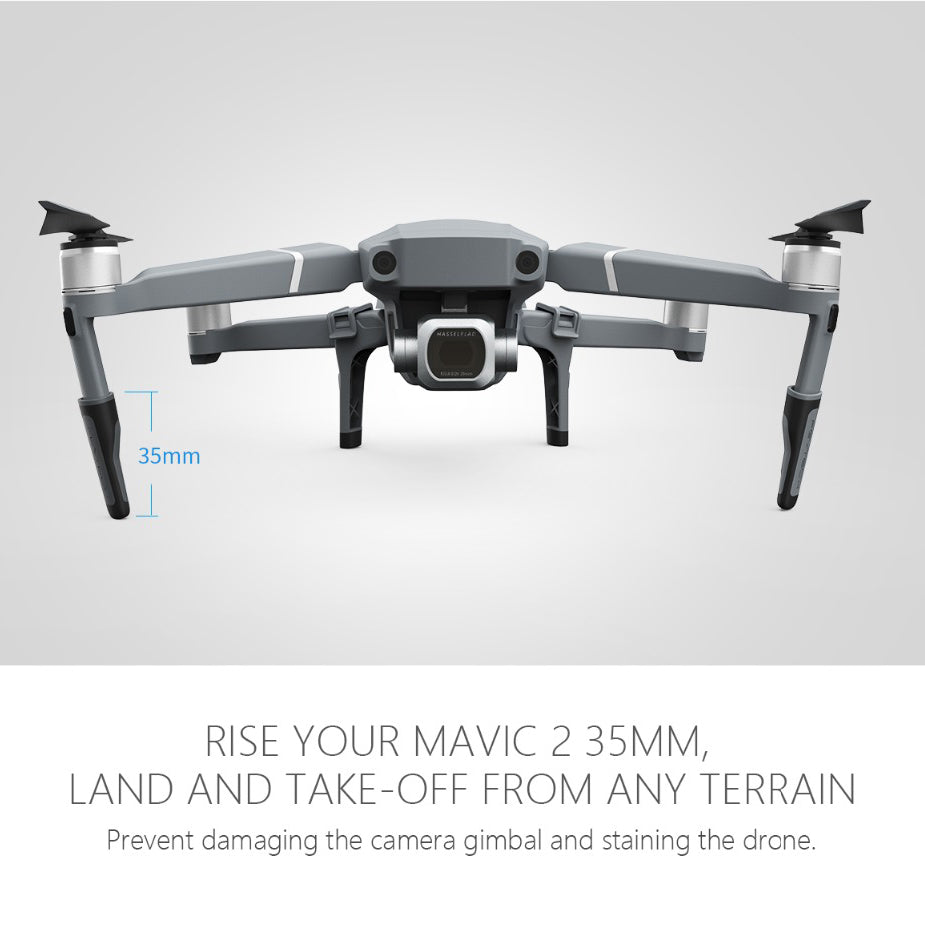 PGYTECH Landing Gear Extensions for DJI Mavic 2 Drone Leg Support Protector Extension Replacement Accessories