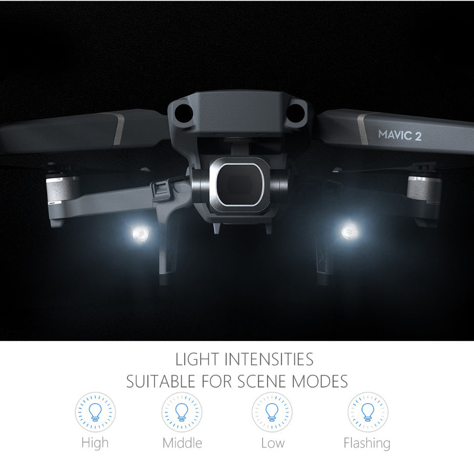 PGYTECH Landing Gear Extensions LED Head Lamp Light Set for DJI Mavic 2 Pro Zoom
