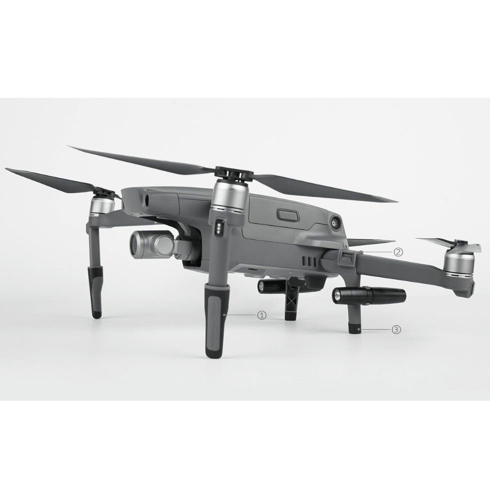 PGYTECH Landing Gear Extensions LED Head Lamp Light Set for DJI Mavic