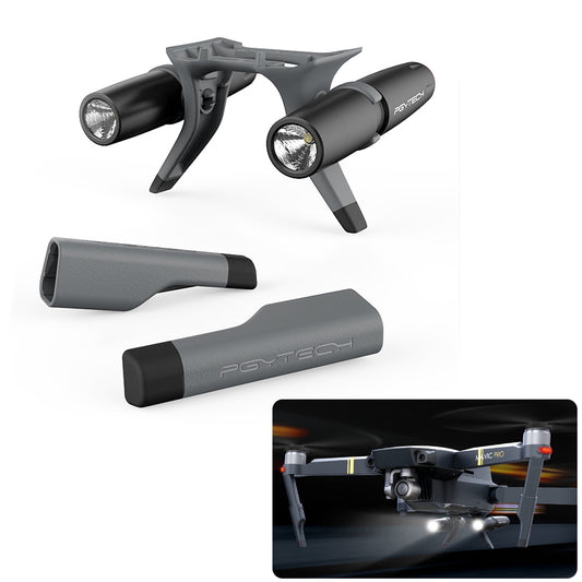 Extended Landing Gear Leg Support Protector Extension LED Headlamp Set for DJI Mavic Pro