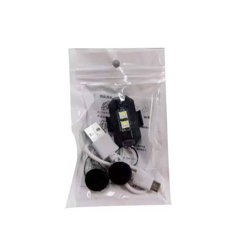 Rechargeable LED Anti-collision Warning Light Mini Flashing Light Motorcycle Drone Strobe Lamp