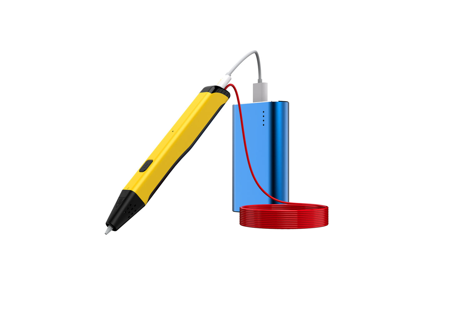 ISUN3D 3D Printer 4.0 Printing Pen Low Temperature DIY Creation Easy Operation - Yellow