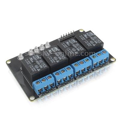 4 Channel 5V Relay Module for Arduino AVR PIC ARM MSP430 (Black)