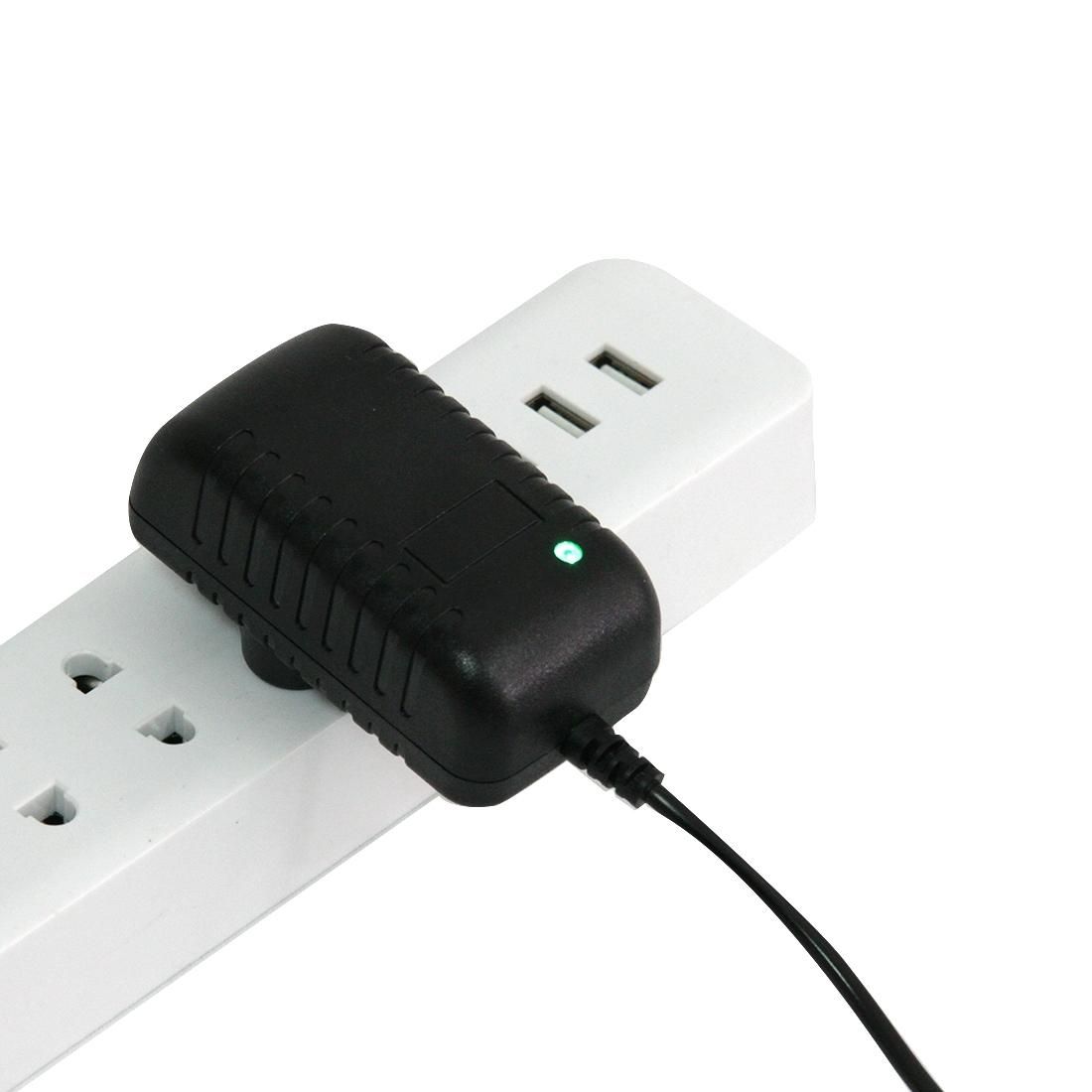 UK Plug AC 100-240V to DC 12V 1A Power Adapter, Tips: 5.5 x 2.1mm, Cable Length: about 90cm (Black)