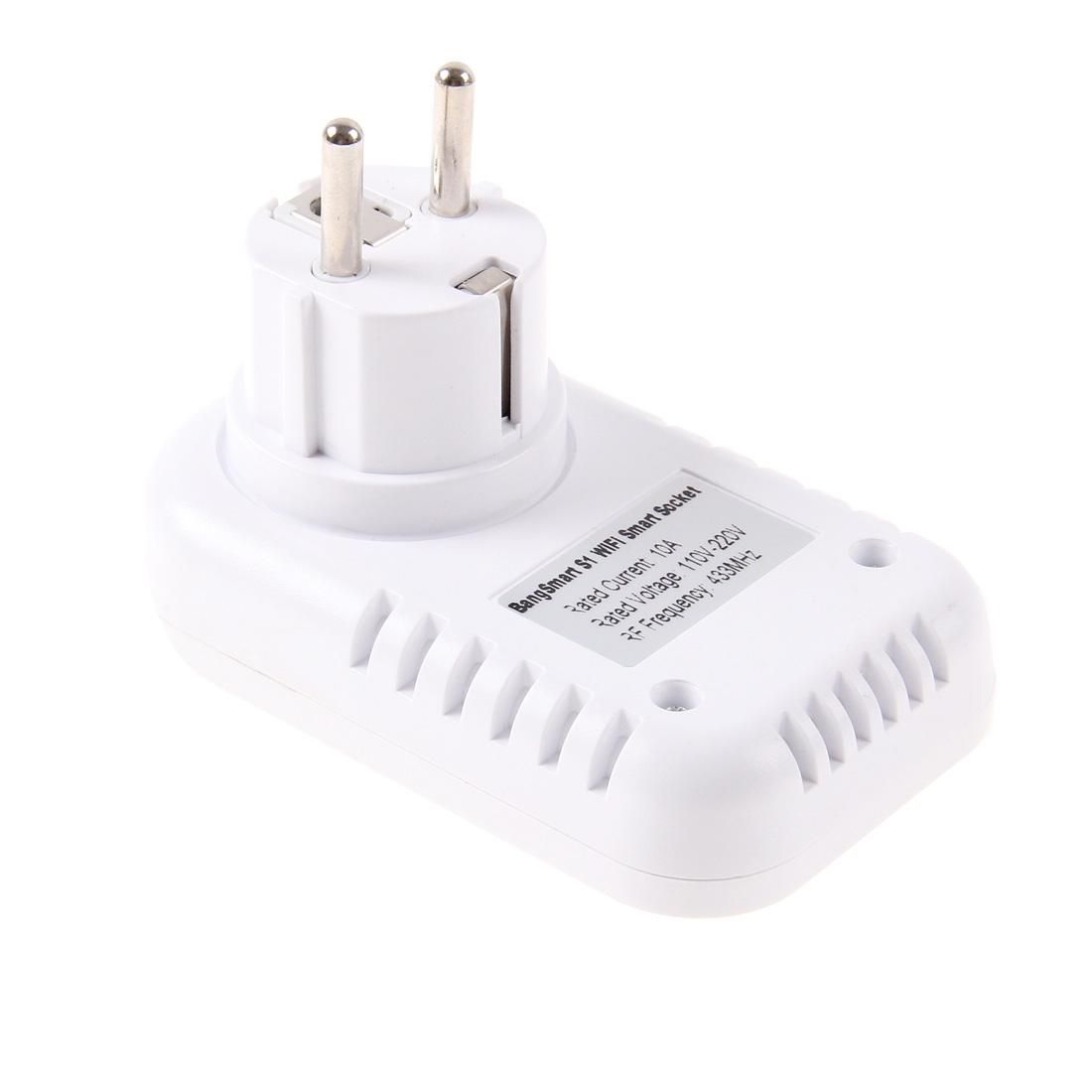 BangSmart S1 Wifi Alarm Socket Remote Control Smart Socket with Door Sensor, Android + iOS Supported, EU Plug