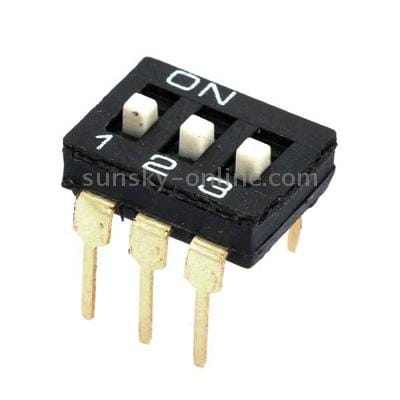 10 pcs 3 Position 6 Pin Dip Switch