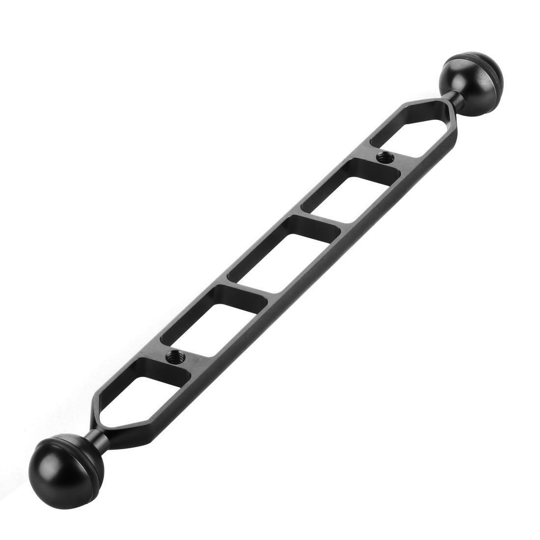 PULUZ 11.0 inch 27.9cm Aluminum Alloy Dual Balls Arm for Underwater Torch / Video Light (Red)
