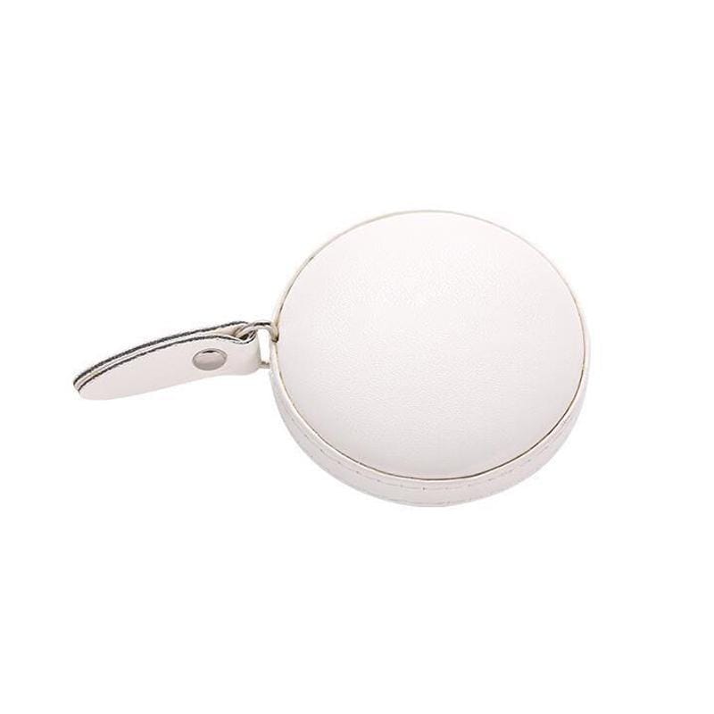 2 PCS Mini Tape Measure Cute Portable PU Measuring Ruler Measuring Bust Hips Waist Soft Tape (Green)