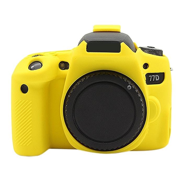 PULUZ Soft Silicone Protective Case for Canon EOS 77D (Yellow)