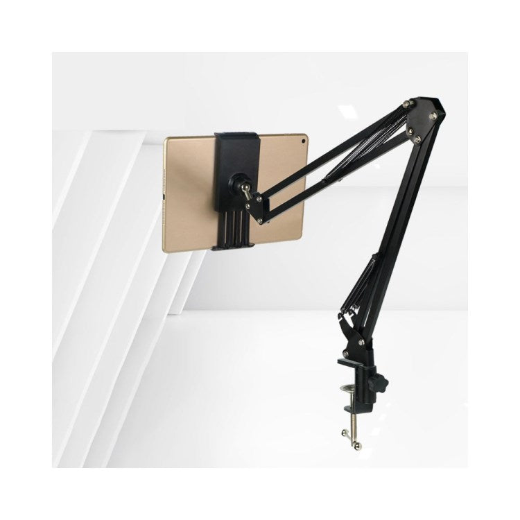 35-B Foldable Tablet Stand Holder Bedside Cantilever Lazy Bracket with 180 Degree Rotation for iPad Cellphone Tablet