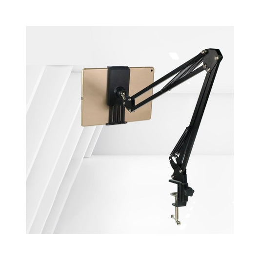 35-B Foldable Tablet Stand Holder Bedside Cantilever Lazy Bracket with 180 Degree Rotation for iPad Cellphone Tablet