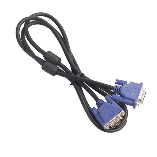 1080P VGA HD 15 Pin Male To Male Extension Cable Cord for PC Laptop Projector HDTV Monitor - 1.5m