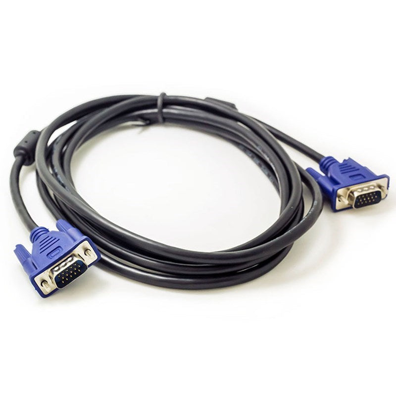 1080P VGA HD 15 Pin Male To Male Extension Cable Cord for PC Laptop Projector HDTV Monitor - 3m