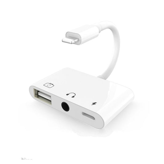 3-In-1 Adapter For Lightning To Audio USB 3.0/2.0 Digital Camera Reader OTG Adapter With Charging Interface