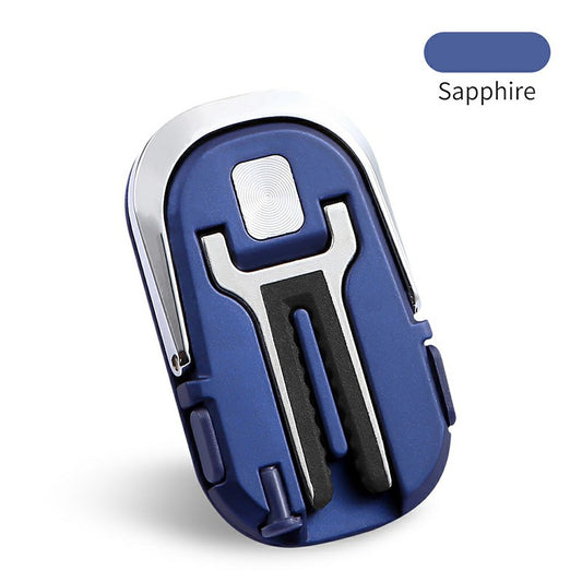 Multipurpose Mobile Phone Bracket Stand 360 Degree Rotation Phone Ring Holder for Car Home - Blue