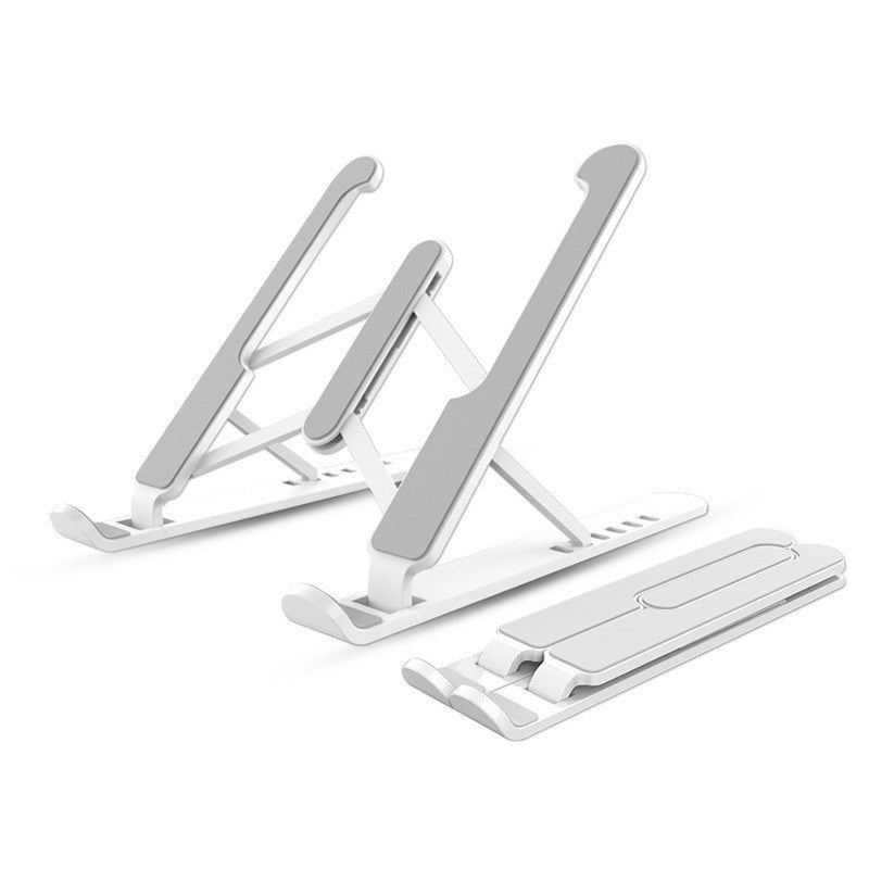Foldable Laptop Stand Non-slip Desktop Notebook Holder Laptop Stand for Macbook Pro Air iPad Cooling Bracket - White