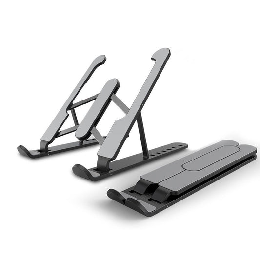 Foldable Laptop Stand Non-slip Desktop Notebook Holder Laptop Stand for Macbook Pro Air iPad Cooling Bracket - Black