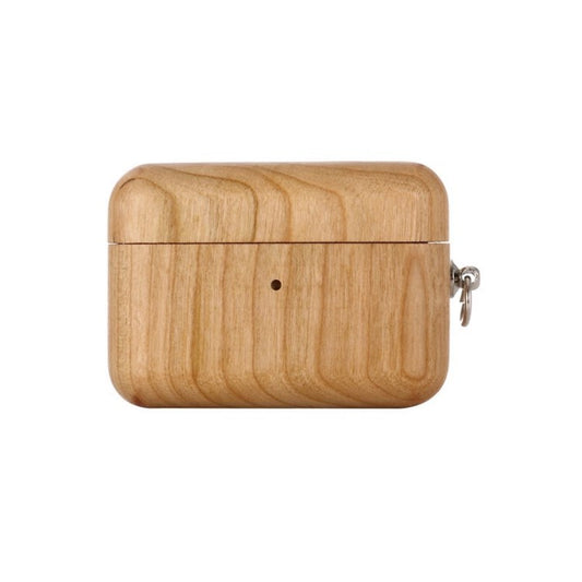 Wood Texture Color Bluetooth Earphone Silicone Case Cover for Apple AirPods Pro - Style A