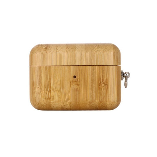 Wood Texture Color Bluetooth Earphone Silicone Case Cover for Apple AirPods Pro - Style E