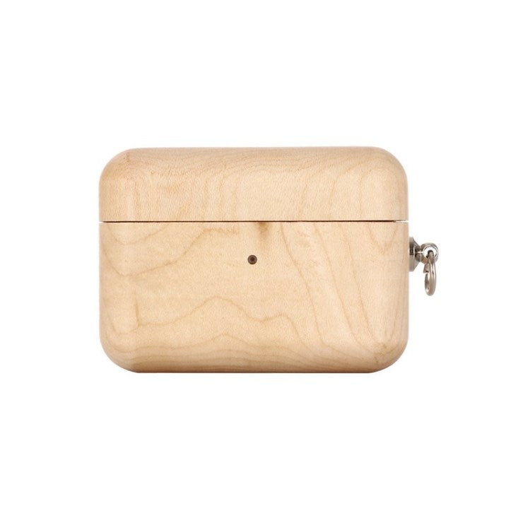 Wood Texture Color Bluetooth Earphone Silicone Case Cover for Apple AirPods Pro - Style F