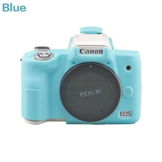 Soft Silicone Camera Cover Case for Canon EOS M50 - Blue