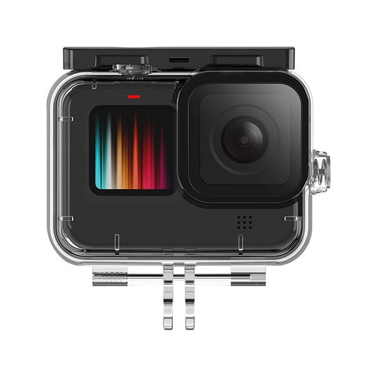 Uniqkart for GoPro Hero 9 45 Meter Diving Waterproof Action Camera Housing Case Protective Cover Underwater Photography Accessory
