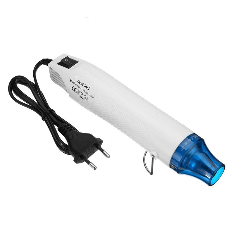 Heat Gun 300W Heavy Duty Hot Air Gun Kit for Craft Stripping Paint - White