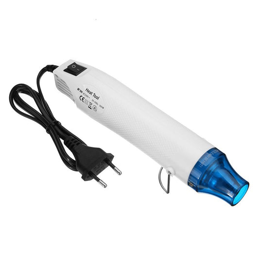 Heat Gun 300W Heavy Duty Hot Air Gun Kit for Craft Stripping Paint - White