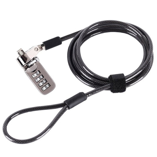 Cable Combination Notebook Lock Laptop Security 4 Digits Password Protectors Anti Theft Device