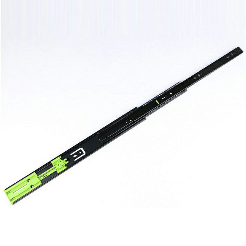 6 Pairs Drawer Slides 22-inch 3-Section Ball Bearing 4515 Cold Rolled Sheet Rails Track Guide Glides Runners - Galvanized Color