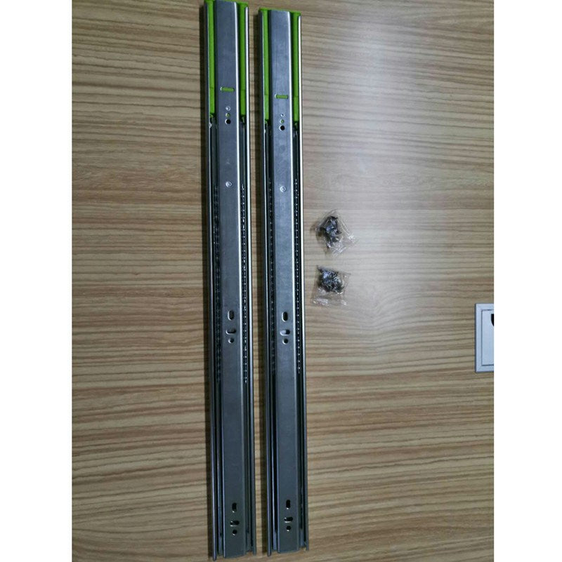 6 Pairs 12-inch Hardware Drawer Slides 4515 Cold Rolled Sheet 3-Section Ball Bearing Side Mount Drawer Slides
