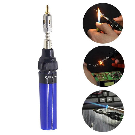 13Pcs/Set MT-100 Welding Pen Burner Blow Torch Butane Gas Torch - 
Blue